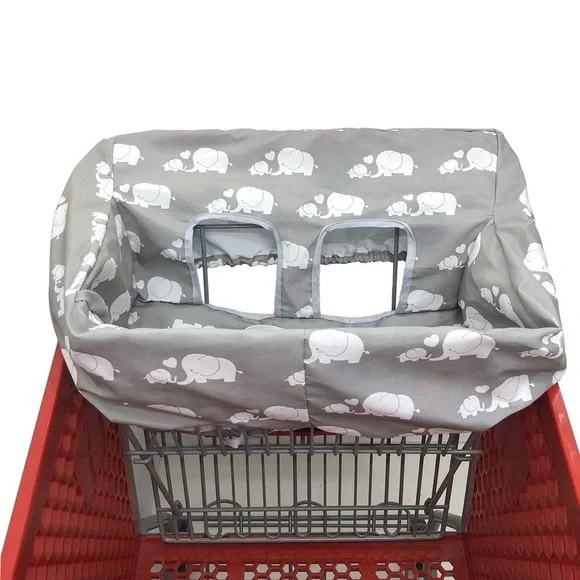 Gray Elephant Shopping Cart Cover - Picture 5 of 5